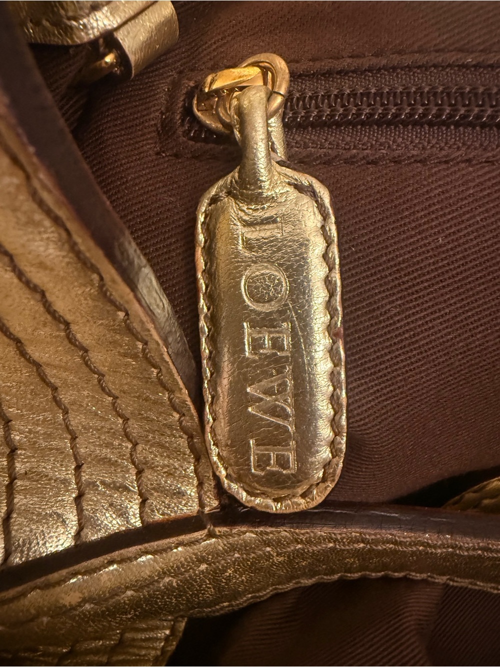 Loewe Anagram "New Road" Striped Canvas Fiesta Satchel XL Bag-GUC! - Picture 14 of 17